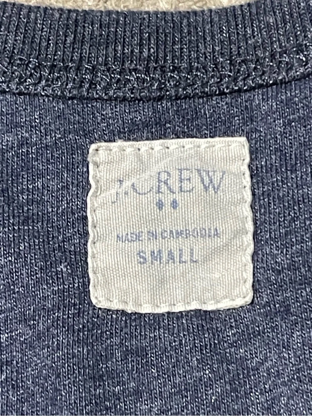 Like New! J.Crew Heathered Navy Long-Sleeve Hanley Shirt